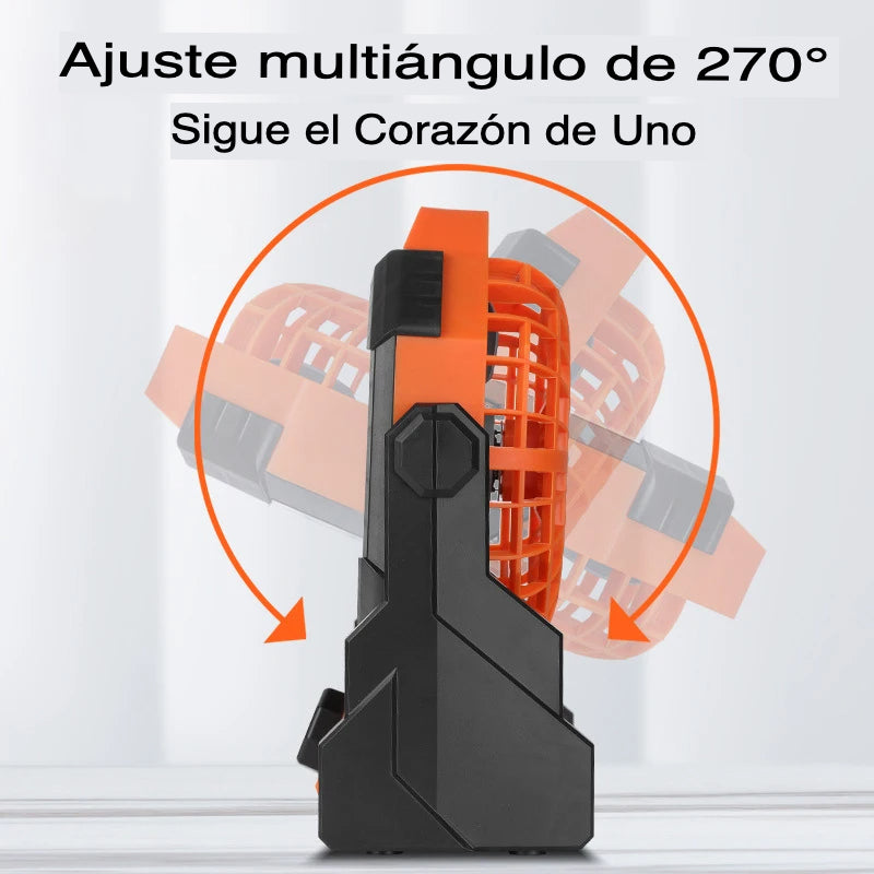 VENTILADOR CON LINTERNA ROTATORIO