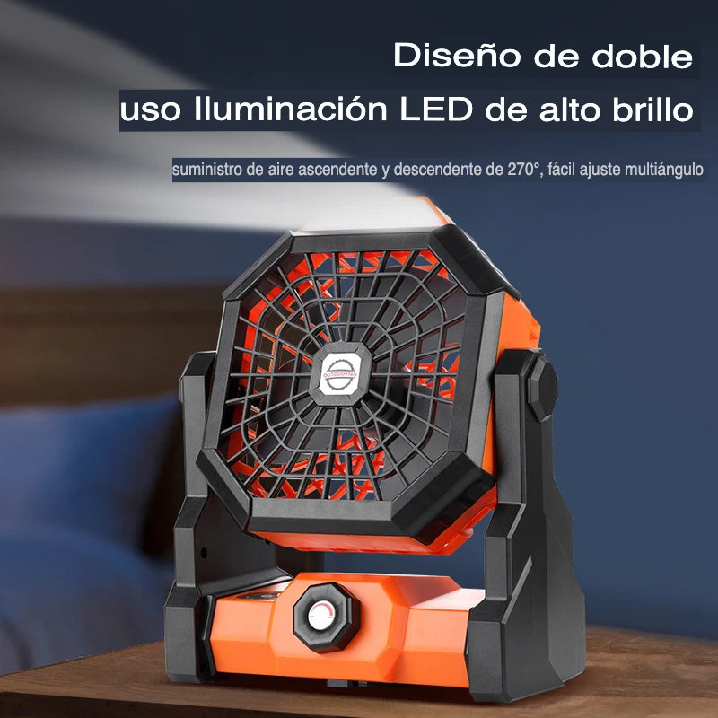 VENTILADOR CON LINTERNA ROTATORIO