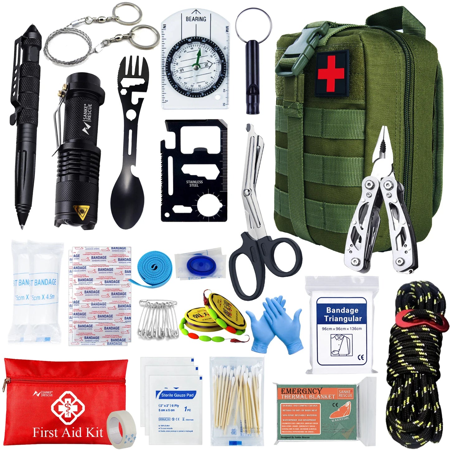 KIT SUPERVIVENCIA Y PRIMEROS AUXILIOS