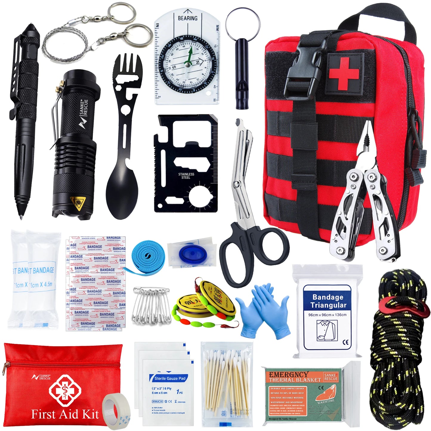 KIT SUPERVIVENCIA Y PRIMEROS AUXILIOS