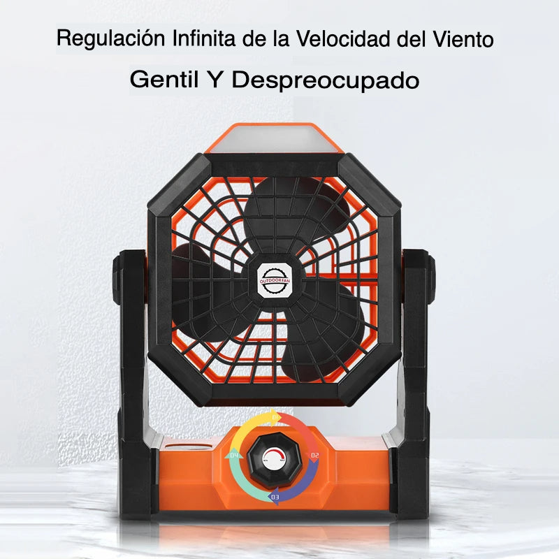 VENTILADOR CON LINTERNA ROTATORIO