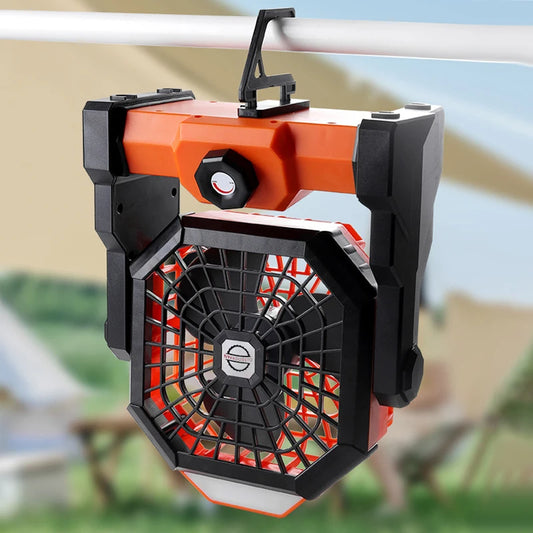 VENTILADOR CON LINTERNA ROTATORIO