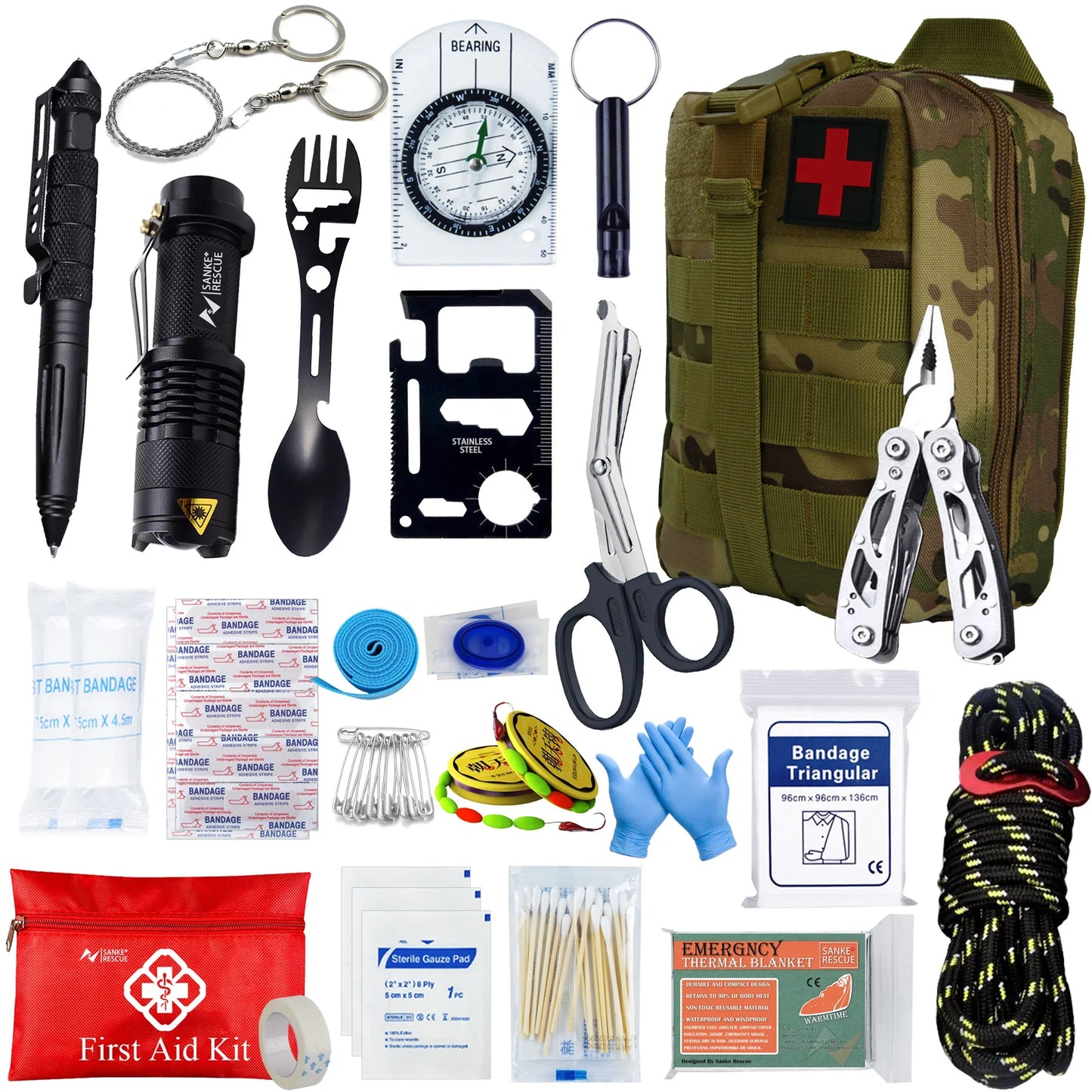 KIT SUPERVIVENCIA Y PRIMEROS AUXILIOS