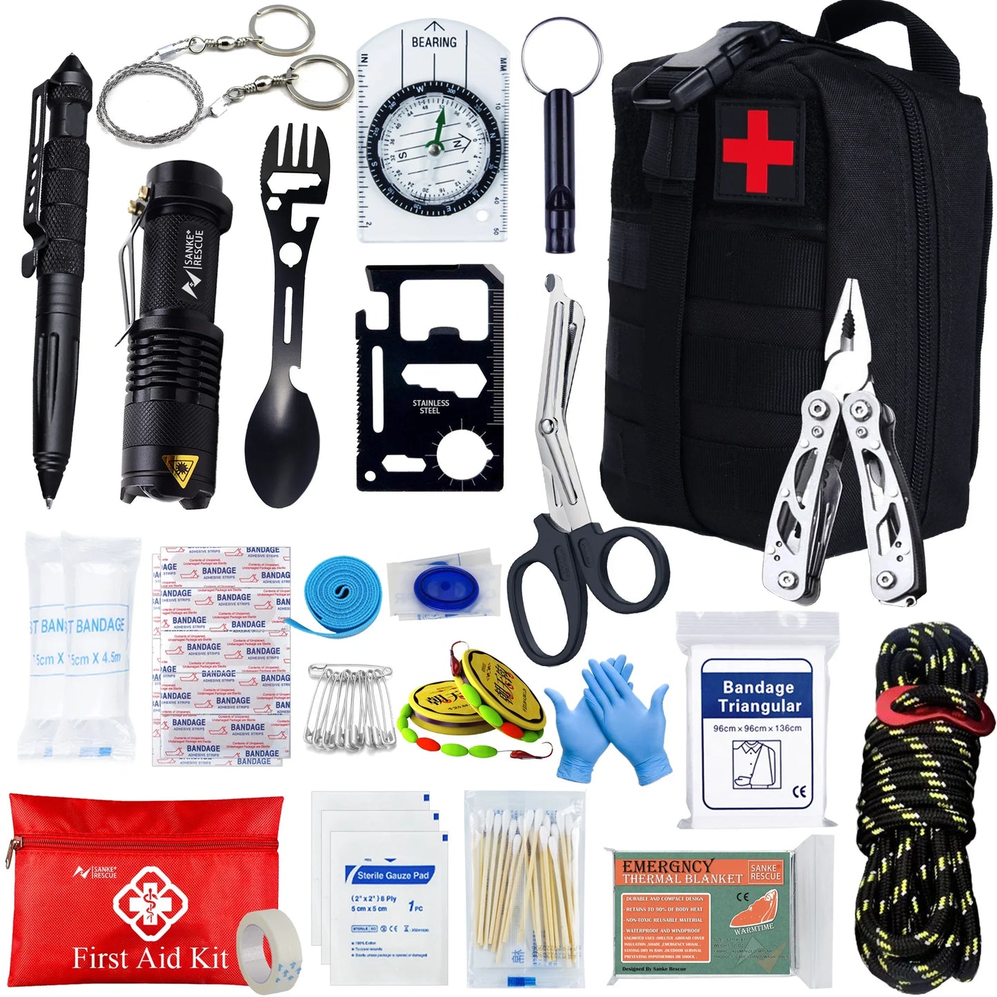KIT SUPERVIVENCIA Y PRIMEROS AUXILIOS